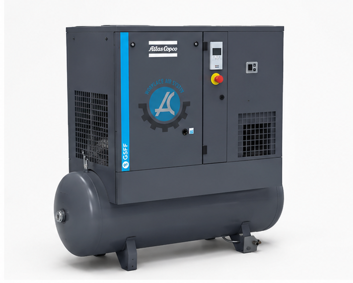 Máy nén khí Atlas Copco tích hợp bình tích, máy sấy - Ảnh 2