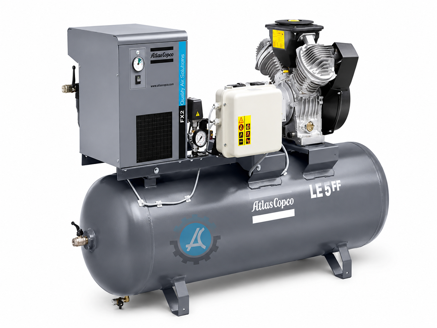 Máy nén khí pít-tông thấp áp LE Atlas copco - Ảnh 2