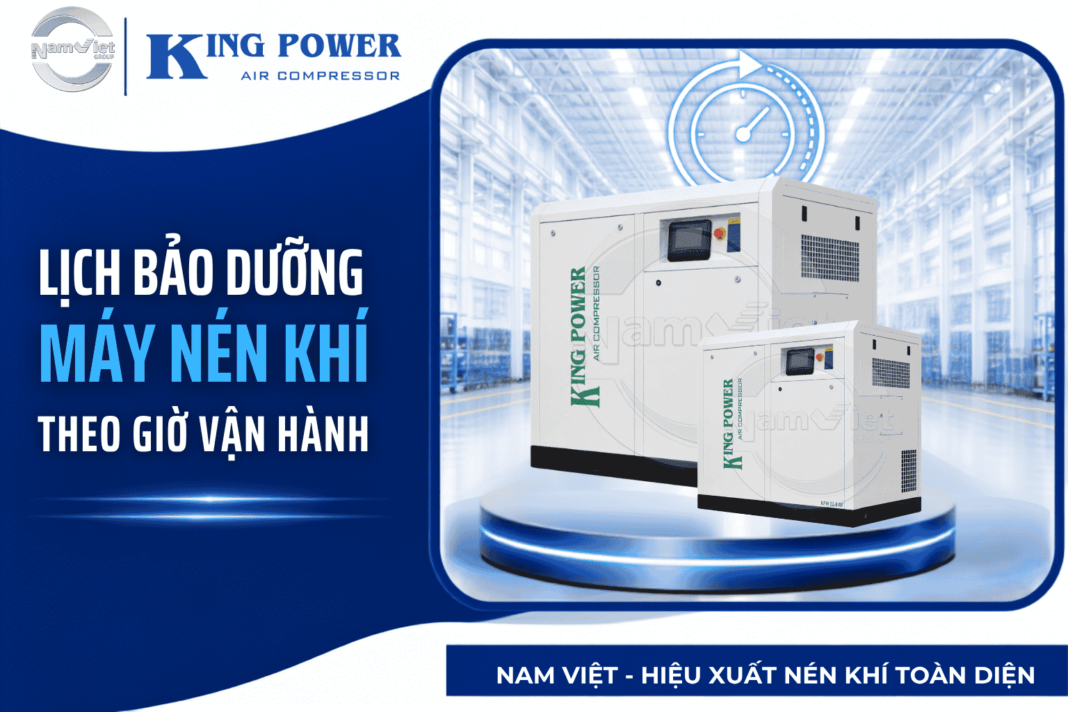 Lịch bảo dưỡng máy nén khí theo giờ vận hành