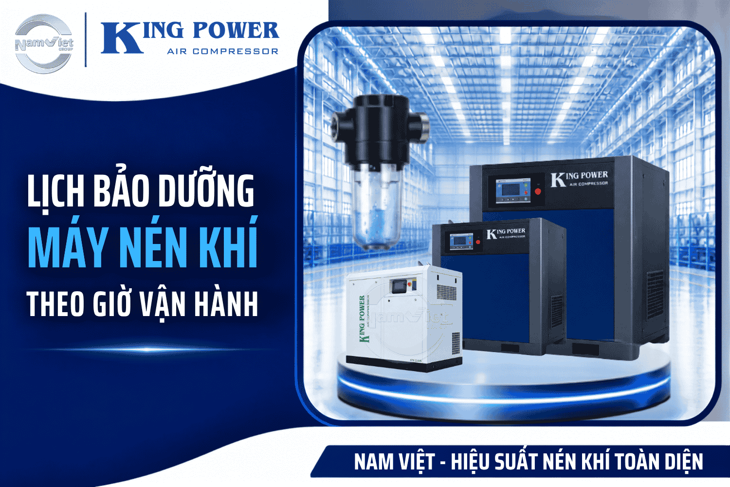 Lịch bảo dưỡng máy nén khí theo giờ vận hành